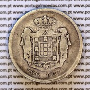 Portugal 500 réis 1858 silver – (VF‑) – Reverse – Ref. MQ.4D.AG.P5.08.02.B6