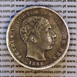 500 réis 1858 prata – (MBC+) – Anverso – Ref. MQ.4D.AG.P5.08.02.A7