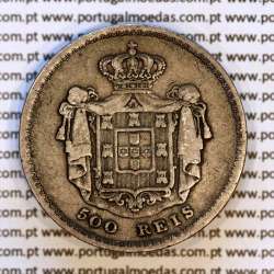Portugal 500 réis 1858 silver – (VF+) – Reverse (brightness variation 2) – Ref. MQ.4D.AG.P5.08.02.A5