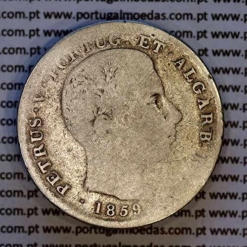 500 réis 1859 prata (BC‑) -  Anverso - Ref. MQ.4D.AG.P5.08.04.B7