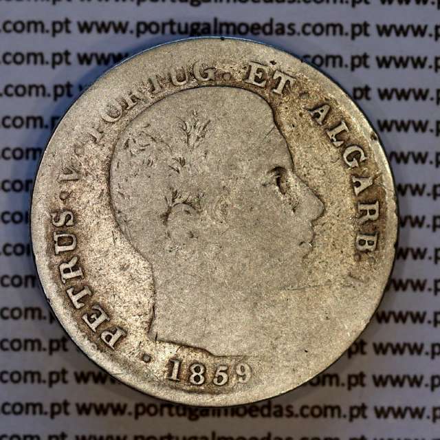 500 réis 1859 prata (BC‑) -  Anverso - Ref. MQ.4D.AG.P5.08.04.B7