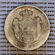 Portugal 500 réis 1859 silver (F‑) - Reverse – Ref. MQ.4D.AG.P5.08.04.B7