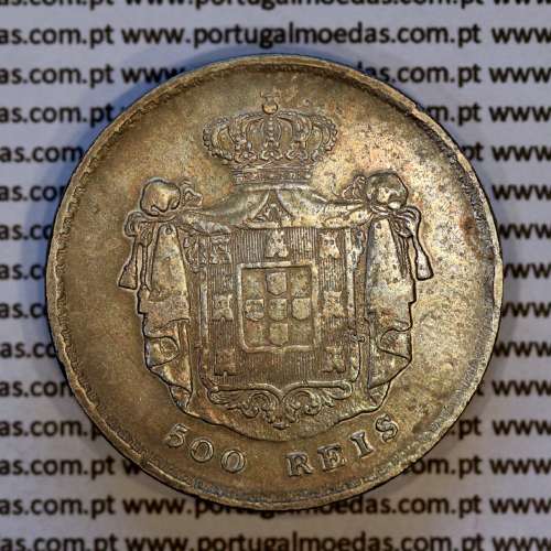 Portugal 500 réis 1859 silver (VF) - Reverse  – Ref. MQ.4D.AG.P5.08.04.A8