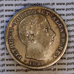 Portugal 500 réis 1859 silver (VF) - Obverse – Ref. MQ.4D.AG.P5.08.04.A7a
