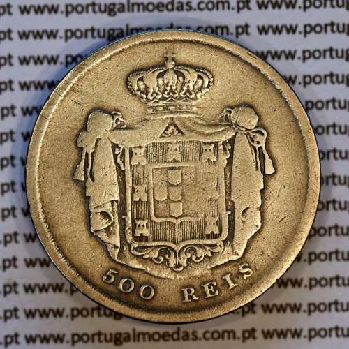500 réis 1859 prata (MBC) - Reverso – Ref. MQ.4D.AG.P5.08.04.A7a