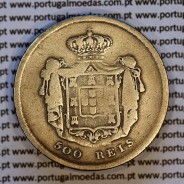 Portugal 500 réis 1859 silver (VF) - Reverse – Ref. MQ.4D.AG.P5.08.04.A7a