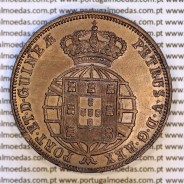 Angola 1/2 Macuta 1858 copper – (XF+) – Obverse (brightness variation 2) – Ref. MQ.4D.AG.P5.AG.01.01.A2