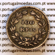 100 réis 1854 prata — busto cabelos lisos — Reverso (variação de brilho 1) — Ref. MQ.4D.AG.P5.02.01.B2