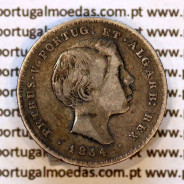 100 réis 1854 prata — busto cabelos lisos — Anverso (variação de brilho 2) — Ref. MQ.4D.AG.P5.02.01.B2