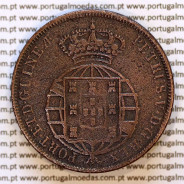 1/2 Macuta 1860 cobre (MBC) — Anverso — Ref. MQ.4D.AG.P5.AG.01.02.B3