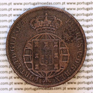Portugal Angola 1/2 Macuta 1860 copper (VF) — Obverse — Ref. MQ.4D.AG.P5.AG.01.02.B4