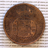 1/2 Macuta 1860 cobre (BC) — Anverso — Ref. MQ.4D.AG.P5.AG.01.02.C4