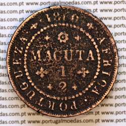1/2 Macuta 1860 cobre (BC) — Reverso — Ref. MQ.4D.AG.P5.AG.01.02.B6