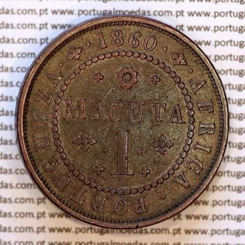 1 Macuta 1860 cobre (MBC) — Reverso — variação de brilho 1 — Ref. MQ.4D.AG.P5.AG.02.01.B2