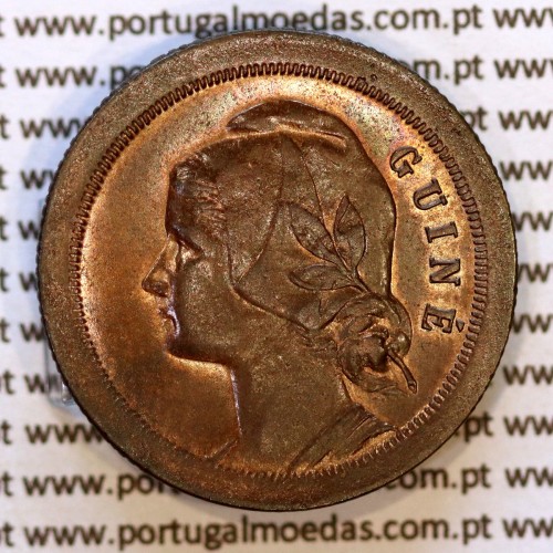 20 Centavos 1933 bronze Guiné – (Bela‑) – Anverso (variação de brilho 1) – Ref. AG.GU.04.01.A8