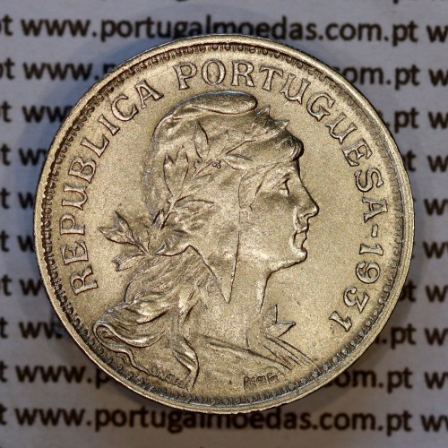 50 Centavos 1931 alpaca (MBC+) Anverso variação de brilho 1 Ref. RP.5C.AG.R.20.05.A9