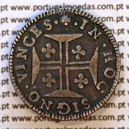 6 Vinténs Prata D. Pedro II 1683-1706 – reverso – MQ.4D.AG.P2.50.05.B1 -   (captura de luz 2)