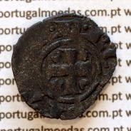 Portugal medieval billon dinheiro coin – Obverse (brightness variation 1) – Ref. MQ.1D.AG.DI.04.07.A2