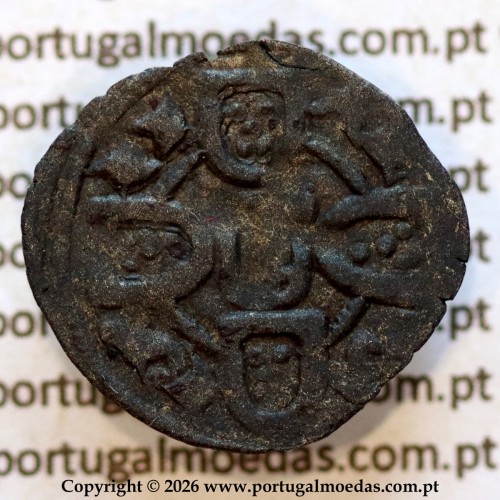 Dinheiro em bolhão D. Dinis I — Reverso (variação de brilho 1) — Ref. MQ.1D.AG.DI.04.28.A2
