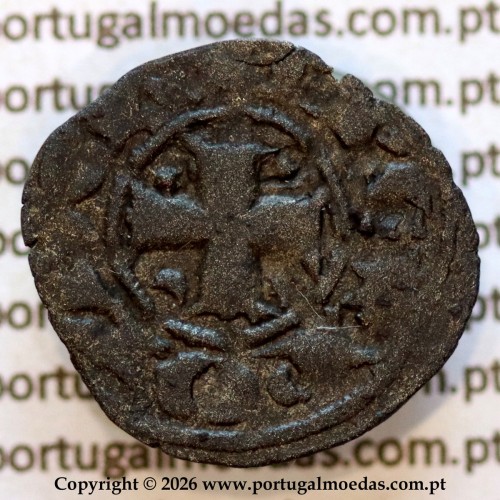 Dinheiro em bolhão D. Dinis I — Anverso (variação de brilho 1) — Ref. MQ.1D.AG.DI.04.28.A2