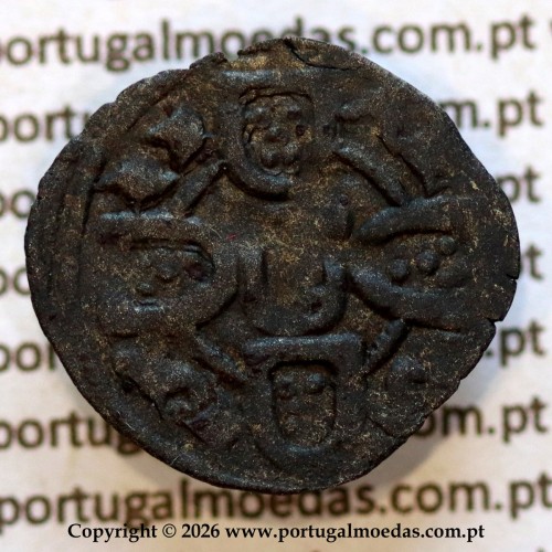 Dinheiro em bolhão D. Dinis I — Reverso (variação de brilho 2) — Ref. MQ.1D.AG.DI.04.28.A2