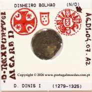 Dinheiro D. Dinis I bolhão – Detalhe iconográfico da cruz pátea e escudetes – Ref. MQ.1D.AG.DI.04.07.A2