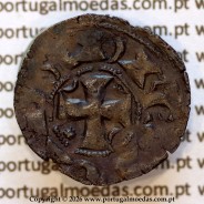 Portugal medieval billon dinheiro coin — Obverse — Ref. MQ.1D.AG.DI.07.01.A3