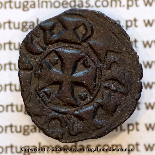 Dinheiro em bolhão D. Dinis I — Anverso — Ref. MQ.1D.AG.DI.07.25.A2