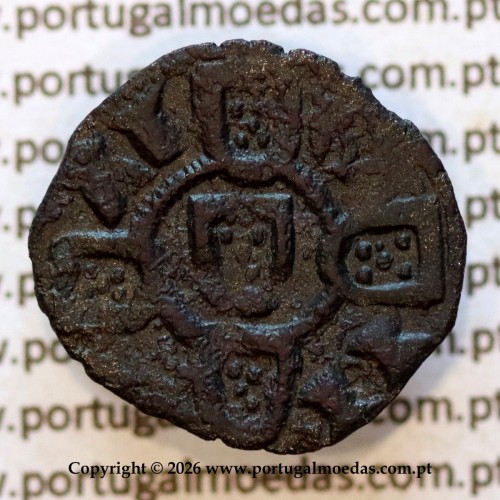 Dinheiro em bolhão D. Dinis I — Reverso — Ref. MQ.1D.AG.DI.07.25.A2