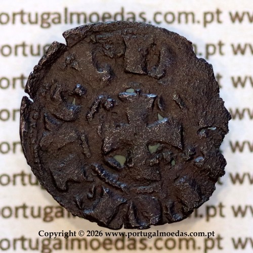 Dinheiro em bolhão D. Dinis I — Anverso — Ref. MQ.1D.AG.DI.07.55.B1