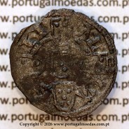 Portugal medieval billon dinheiro coin — Reverse (light 1) — Ref. MQ.1D.AG.DI.08.14.A1
