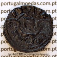 Portugal dinheiro of King Pedro I — Reverse (brightness variation 1) – Ref. MQ.1D.AG.P1.02.14.A1