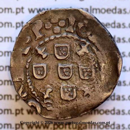 Meio Tostão 1641 prata  – Anverso (variação de brilho 1) – Ref. MQ.4D.AG.J4.38.03.A1