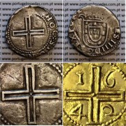 Tostão prata D. João IV – Detalhe comparativo do cunho 1642 – Ref. MQ.4D.AG.J4.74.05.A1
