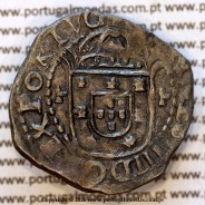 Tostão prata 1642 de D. João IV – Anverso (variação de brilho 2) – Ref. MQ.4D.AG.J4.68.10.A1