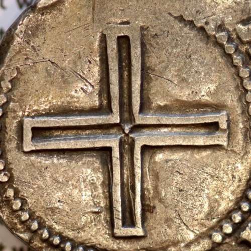 Tostão prata D. João IV 1640‑1656 – Reverso (variação de brilho 4) – Ref. MQ.4D.AG.J4.74.05.A1