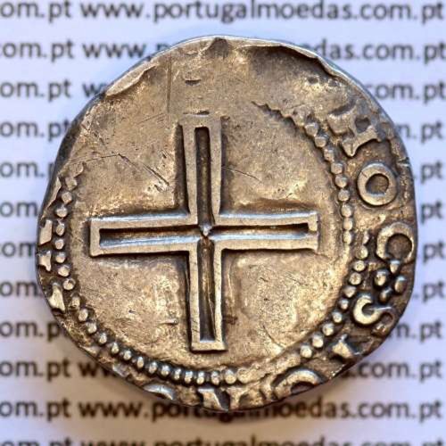 Tostão prata D. João IV 1640‑1656 – Reverso (variação de brilho 5) – Ref. MQ.4D.AG.J4.74.05.A1
