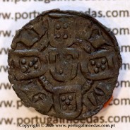 Portugal King Pedro I billon dinheiro (1357–1367) – Reverse (brightness variation 1) – Ref. MQ.1D.AG.P1.01.06.A1