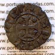 Dinheiro D. Pedro I bolhão (1357–1367) – Anverso (variação de brilho 1) – Ref. MQ.1D.AG.P1.01.06.A1