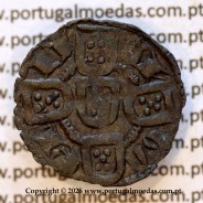 Dinheiro D. Pedro I bolhão (1357–1367) – Reverso (variação de brilho 2) – Ref. MQ.1D.AG.P1.01.06.A1