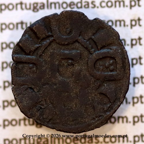 Portugal King Pedro I billon dinheiro (1357–1367) – Reverse – Ref. MQ.1D.AG.P1.02.08.B4