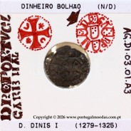 Dinheiro D. Dinis I bolhão (1279–1325) – Detalhe iconográfico – Ref. MQ.1D.AG.DI.03.01.A3