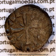 Mealha (½ Dinheiro) em bolhão de D. Sancho II (1223–1248) – Reverso (Variação Brilho 1) – Ref. MQ.1D.AG.S2.01.01.A1-R1