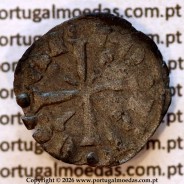 Mealha (½ Dinheiro) in billon of King Sancho II (1223–1248) – Reverse (Brightness Variation 2) – Ref. MQ.1D.AG.S2.01.01.A1-R2