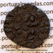 Mealha (½ Dinheiro) em bolhão de D. Sancho II (1223–1248) – Anverso (Variação Brilho 2) – Ref. MQ.1D.AG.S2.01.02.A1-A2