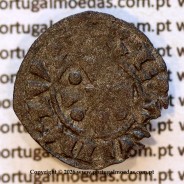 Dinheiro em bolhão de D. Sancho II (1223–1248) – Anverso (Variação Brilho 1) – Ref. MQ.1D.AG.S2.02.02.A1-A1