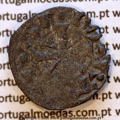 Dinheiro em bolhão de D. Sancho II (1223–1248) – Reverso (Variação Brilho 2) – Ref. MQ.1D.AG.S2.02.02.A1-R2