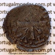 Dinheiro em bolhão de D. Sancho II (1223–1248) — possível legenda • REX SANCIVS / PORTVGAL — Reverso — Ref. MQ.1D.AG.S2.02.02.A5