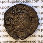 Portugal dinheiro in billon of King Sancho II (1223–1248) – Obverse – Ref. MQ.1D.AG.S2.08.13.A1