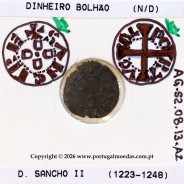 Dinheiro D. Sancho II (1223–1248) bolhão– Detalhe da incografia – Ref. MQ.1D.AG.S2.08.13.A1
